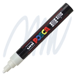 ACRYLIC MARKER POSCA PC-5M MEDIUM WHITE PX152637000