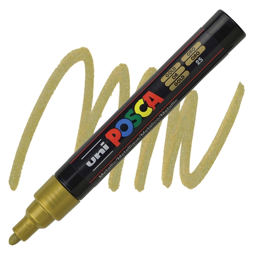  edding 1200 metallic color pen - gold - 1 pen - round