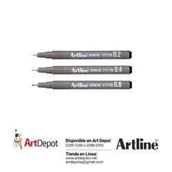 ARTLINE RAPIDOGRAPH SET 3 BLACK 248