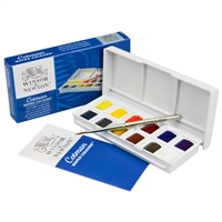 WATERCOLOR SET COTMAN SKETCHERS POCKET BOX 12/SET PLUS BRUSH WN0390640