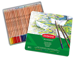 WATERCOLOR PENCIL SET DERWENT ACADEMY TIN 24 SET DE2301942