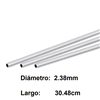 METAL ALUMINUM TUBE 2.38mm X 30.48cm 3pack S8101