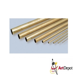 METAL BRASS ROUND TUBE 1.59mm X 30.48cm 3pack KS8125