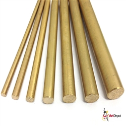 METAL BRASS ROD 1-8 X 12 KS8164