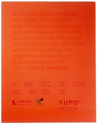 WATERCOLOR PAD YUPO 11x14 inches WHITE SYNTHETIC PAPER 10 Sheets LP197WH1114