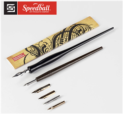 DIP PEN SET CALLIGRAPHY SKETCHING SPEEDBALL 002964