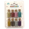 MINI GLITTER SET 8 GLASS BOTTLES 6757-2