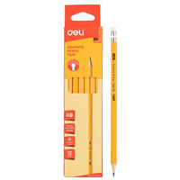 SCHOLAR GRAPHITE PENCILS BOX of 12- HB- DELI 07079