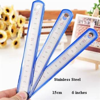 RULER STAINLESS STEEL 15CM HARDENED DELI 8461