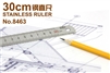 RULER STAINLESS STEEL 30CM HARDENED DELI 8463