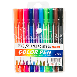 BALL POINT PEN SET 10 COLORS 824326