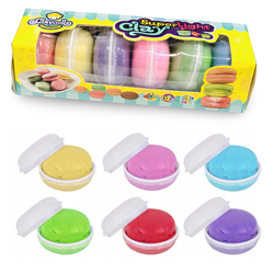 CLAYDOLL SUPER LIGHT SET 6 COLORS MACAROONS 346910