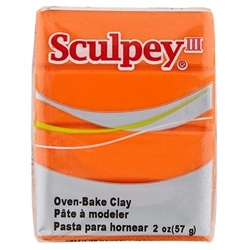 SCULPEY III CLAY JUST ORANGE  2 onz SY1634