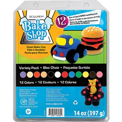 SCULPEY BAKE SHOP CLAY SET 12 COLOR VARIETY PACK SYBAVPPA