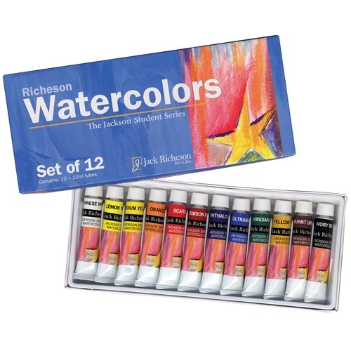 Deli 8/12/21 Colors Watercolor Painting Set Vivid Colors Non-toxic