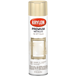 SPRAY METALLIC 18K GOLD PLATE 8OZ  KR1000