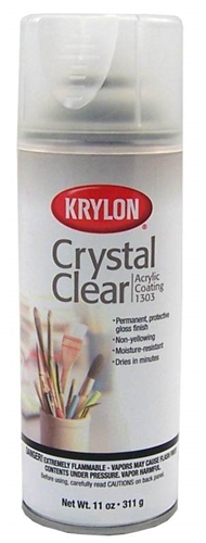 Krylon Crystal Clear Acrylic Coating Spray 6 oz