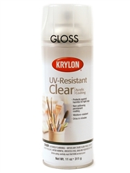 KRYLON SPRAY VARNISH ACRYLIC UV RESISTENT CLEAR GLOSS 11OZ KR1305