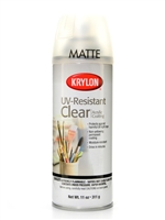 KRYLON SPRAY VARNISH ACRYLIC UV RESISTENT CLEAR MATTE 11OZ KR1309