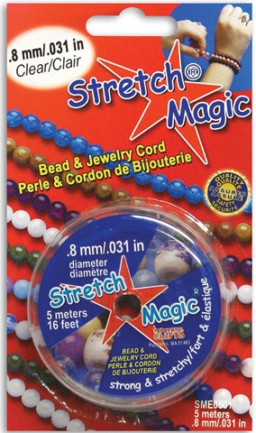 Stretch Magic Beading Cord .8mm BLACK