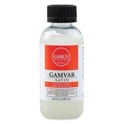 GAMVAR OIL & ACRYLIC SATIN VARNISH 4.2 ONZ GAMBLIN GB10604