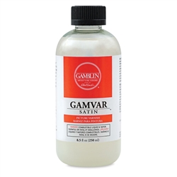 GAMVAR OIL & ACRYLIC SATIN VARNISH 8.5 ONZ GAMBLIN GB10608