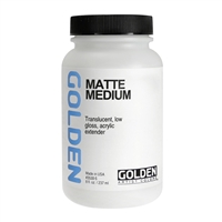 GOLDEN ACRYLIC MATTE MEDIUM 8oz GD3530-5