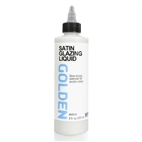 GOLDEN ACRYLIC GLAZING MEDIUM 8OZ  - SATIN GD3721-5