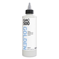 GOLDEN GAC 500 ACRYLIC FLUID MEDIUM- HARD FILM GLOSS 8 onz GD3950-5