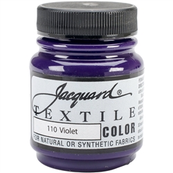 JACQUARD TEXTILE COLOR FABRIC PAINT 2.25OZ VIOLET 110 - JAC1110