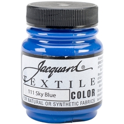 JACQUARD TEXTILE COLOR FABRIC PAINT 2.25OZ SKY BLUE 111 - JAC1111