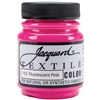 JACQUARD TEXTILE COLOR FABRIC PAINT 2.25OZ FLOURESCENT PINK 153  - JAC1153