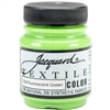 JACQUARD TEXTILE COLOR FABRIC PAINT 2.25OZ FLOURESCENT GREEN 156 - JAC1156