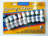 LUMIERE SET 7 METALLICS & 2 NEOPAQUE COLORS 0.5 onzas- 14.75ml JAC9900