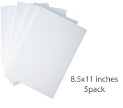 ILLUSTRATION BOARD WHITE 8.5 x11 inches-5Pack 0501029