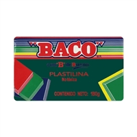 PLASTICINE CLAY BACO DARK GREEN 180 grams 20500014