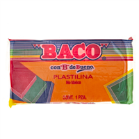 PLASTICINE CLAY BACO NEON ORANGE 180 grams 20500089