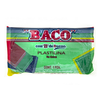 PLASTICINE CLAY BACO NEON GREEN 180 grams 20500090