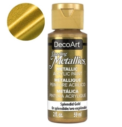 ACRYLIC AMERICANA 2 onz- 59 ml METALLIC SPLENDID GOLD DA263