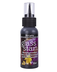 LEADING BLACK GLASS STAIN 1OZ GLS14