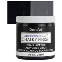 AMERICANA CHALKY FINISH PAINT 8OZ CARBON BLACK DPADC29-36