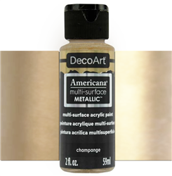 ACRYLIC MULTI-SURFACE 2 onz- 59ml METALLIC CHAMPAGNE DPDA554-30