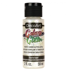 GALAXY GLITTER PAINT 2OZ - CLEAR ICE COMET DPDGG18-30