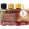 DecoArt Designer Finishes Acrylic Paint Pack 4/Pkg-Rusted Metal - DPDASK564-B