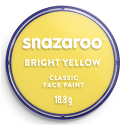 SNAZAROO FACE PAINT POT 18ml BRIGHT YELLOW SN1118222