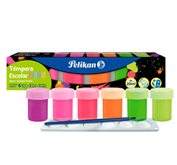 TEMPERA PELIKAN SET 6 NEON 40480059