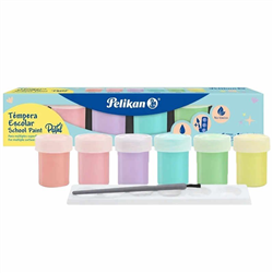 TEMPERA PELIKAN SET 6 PASTEL 20030181