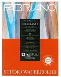 WATERCOLOR PAD FABRIANO 9x12 inches 12 Sheets 140LB-300gr HOT PRESS FR7119123002