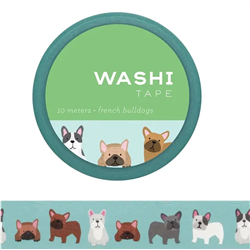 WASHI TAPE FRENCH BULLDOGS GWT150