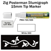 ZIG ILLUMIGRAPH 15MM WHITE ZGPMA-720000